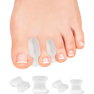 12 Pack Gel Toe Separators, Bunion Toe Spacers with 2 Sizes for Women Men Toe Pain Relief, Soft Silicone Toe Spacer for Crooked Toes, Overlapping Toes, Hammertoe Corrector(6L+6S)