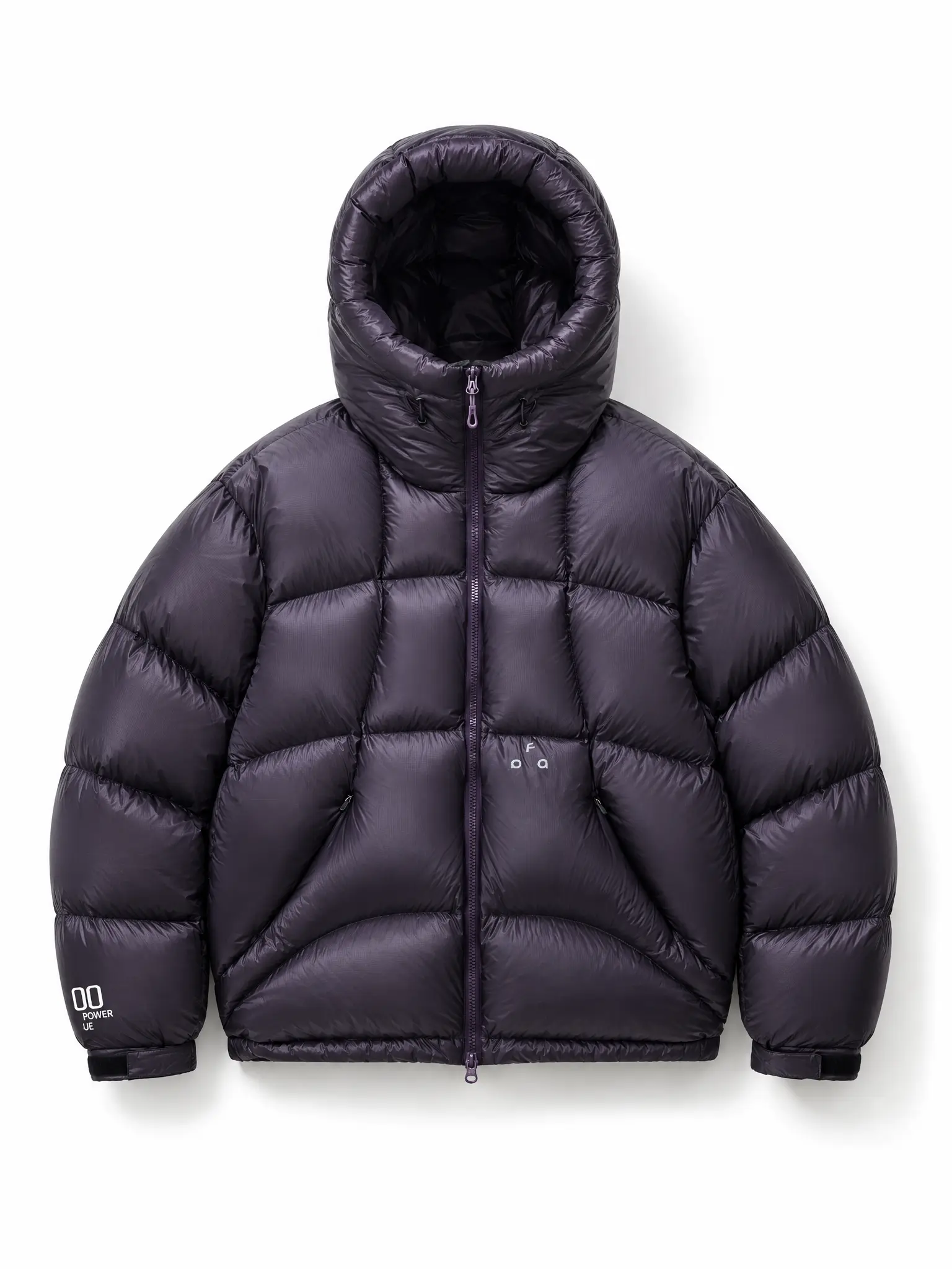FPA Solid Color Hooded Puffer Down Jacket, Graphene Lining Thickened Warm Down Coat, Loose Fit Unisex Retro Street Winter Puffer Jacket