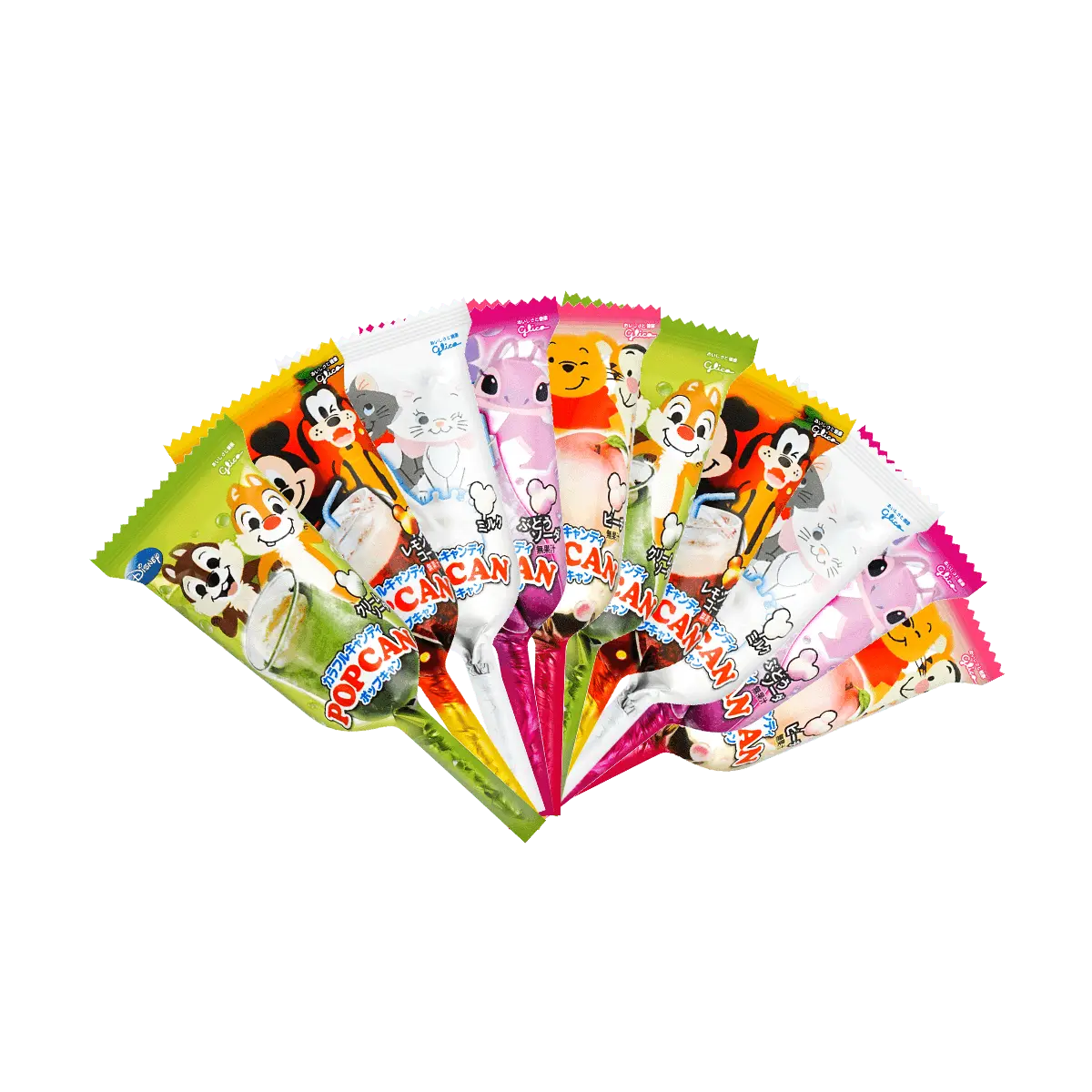 POPCAN Disney Fruit Flavored Lollipops 10 Pack - Fun Candy for Kids & Parties