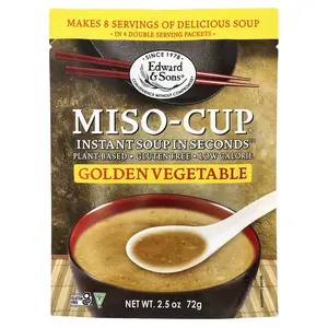 Edward & Sons Instant Miso-Cup®, Golden Vegetable , 4 Envelopes, 2.5 oz (72 g)