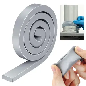 Moldable  Putty, Non Hardening Multi Purpose Duct Seal Compound for Metal, Glass, , Ceramic, Crafts, Heat Resistant and , 1.5 ft x 0.32 in(Grey,1 Pack)