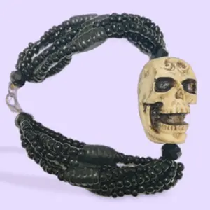 Santa Muerte Palo Mayombe Bracelet Thick