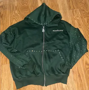 Misunderstood Studded Zip Hoodie