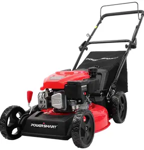 EasyCut 18-Inch Gas Lawn Mower, 144cc 4-Stroke OHV Engine, Push Walk-Behind, 3-in-1 Mulch/Bag/Side Discharge, Steel Deck, 6 Height Adjustment