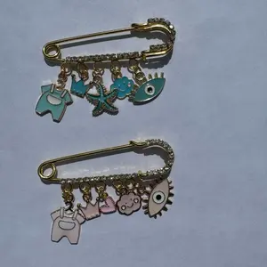 Baby Evil Eye Safety Pin Pregnancy Pin Protection Pin