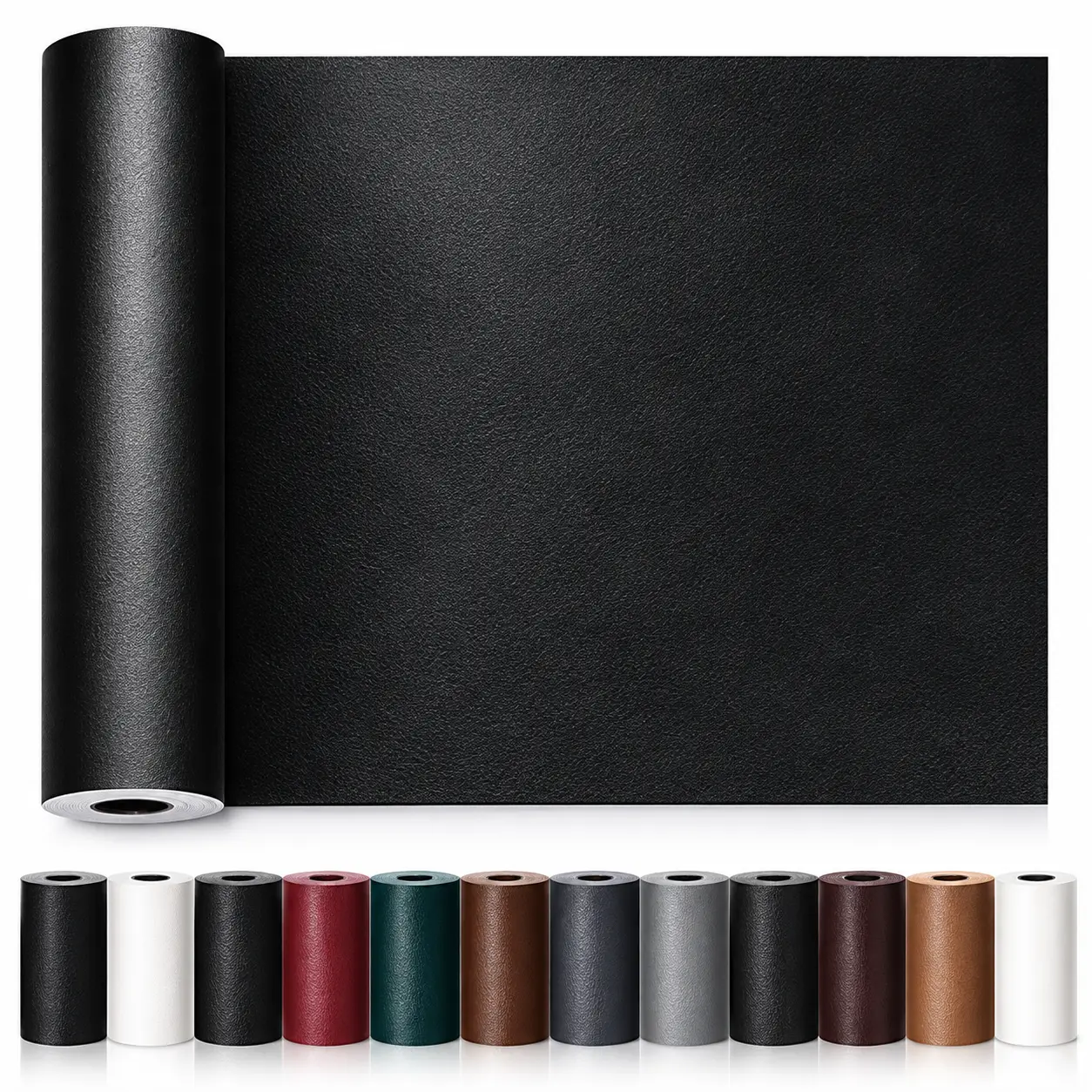 Extra-Large Self-Adhesive Leather Repair Patch (50*137 cm, 1mm Thick) - Healthy Materials, Advanced Adhesive Tech, Soft & Flexible, 3-Year Durability, Custom Cut, Flat, Scratch-Resistant, Waterproof, Seam-Friendly, Easy Fix for Indoor Furniture, Car Seats