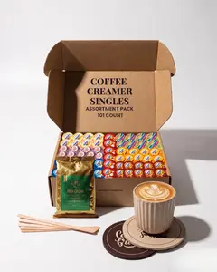 International Delight 7-Flavor Creamer Singles & Coffee Kit – 101 Count Variety Pack