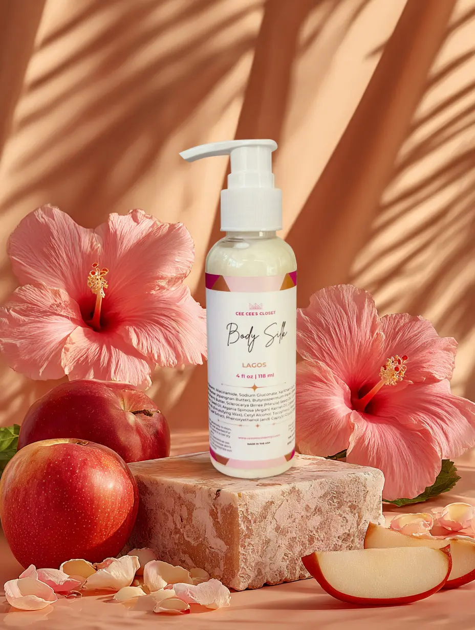 Lagos Body Silk | Apple Floral Body Lotion | Niacinamide Skin Brightening | Moisturizing Body Silk Women