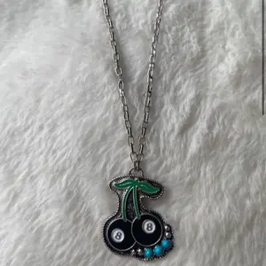 Cherry 8 ball necklace