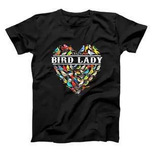 Crazy Bird Lady - Funny Colorful Birds  T-Shirt, Sweatshirt, Hoodie