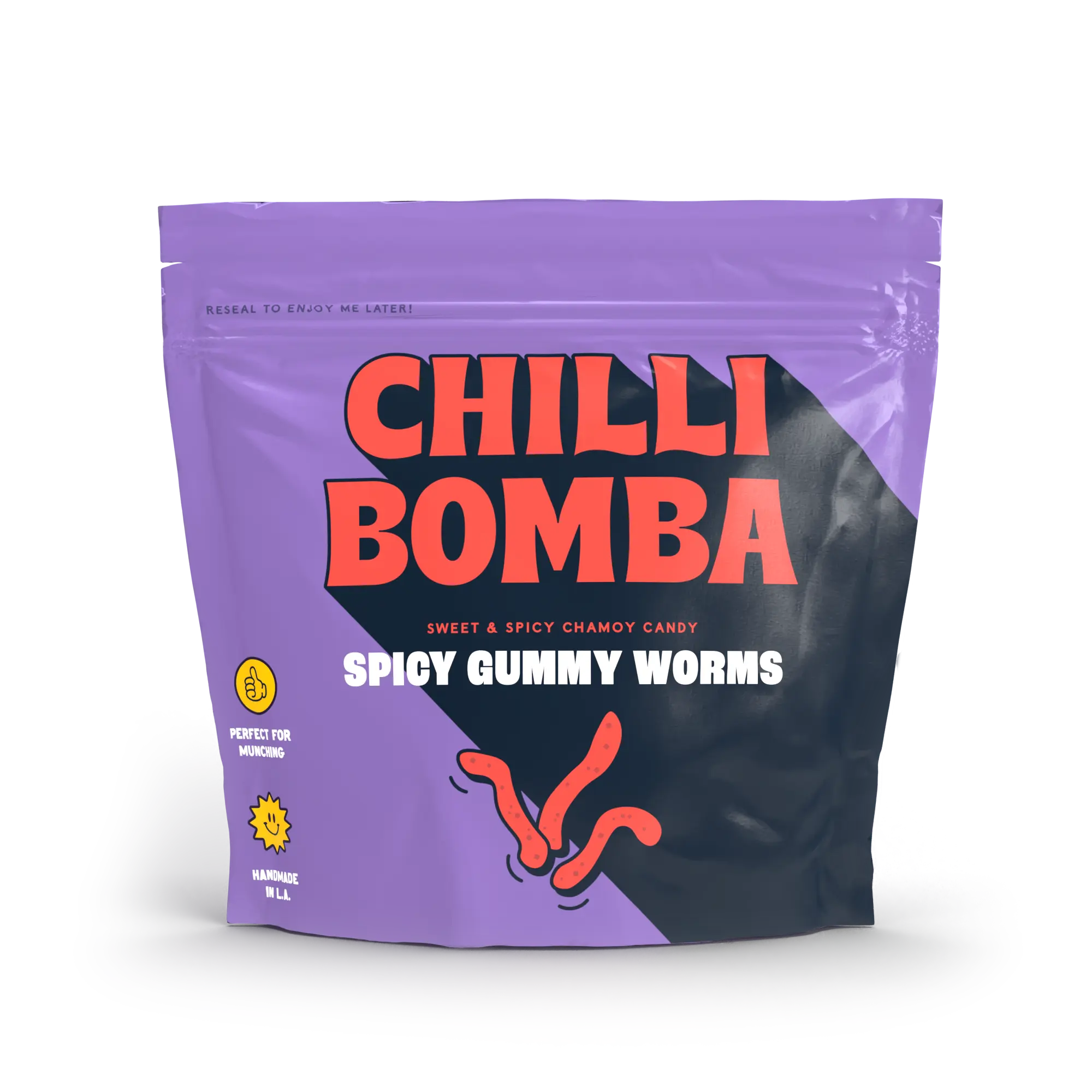 Chilli Bomba Spicy Gummy Worms Munchies 8oz