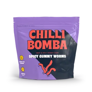 Chilli Bomba Spicy Gummy Worms Munchies 8oz