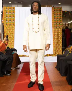 Men Dashiki Caftan – Long Sleeve Shirt & Pants