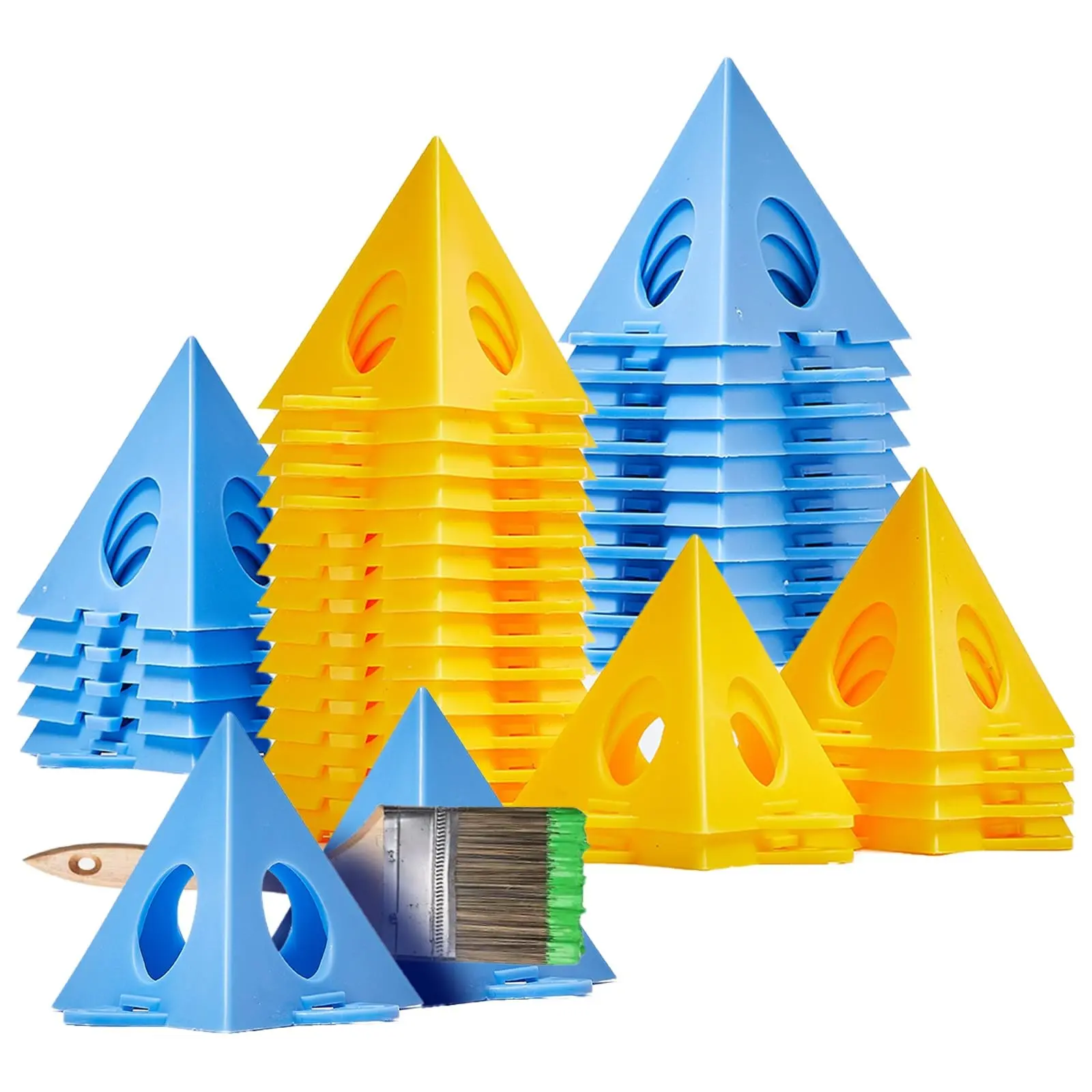 40 Piece Painter Pyramid Stands, Painting Tripod Stand, Cabinet and Door Pipe Support, Art Supplies for Artists, Art Materials