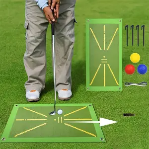 Portable Golf Training Mat, Durable &Portable Golf Hitting Mat, Golf Swing Training Aid.Golf Training Accessories for Indoor & OutdoorPractice,Golf Accessory, Golf Training Equipment