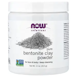 NOW Foods Solutions, Pure Bentonite Clay Powder, 11 oz (312 g)