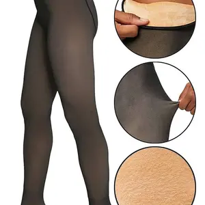 Stay Warm in Style: Termico Women's Sheer Fleece-Lined Tights – The Perfect Blend of Elegance and Cozy Warmth for Cold Weather!
