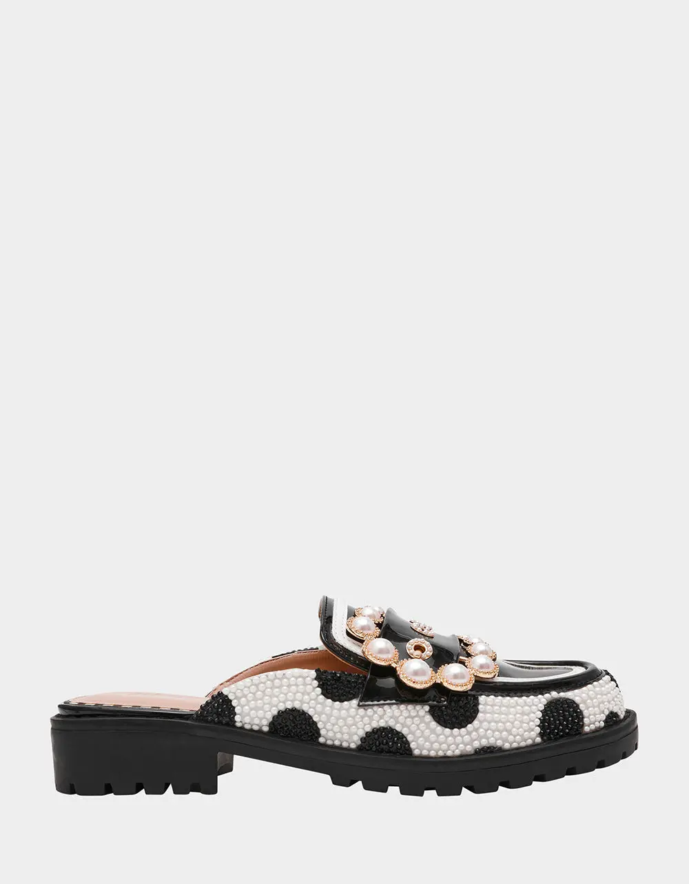 BARTON WHITE/BLACK POLKA DOT