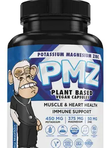 Bored Nutrition Magnesium Potassium Supplements w/Zinc - 90 Capsules - Magnesium Potassium Zinc for Vascular Health – High Absorption Vegan Potassium Magnesium Supplement for Leg Cramps and Sleep