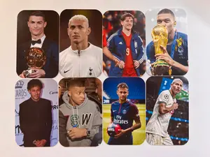 Soccer Players Photo Cards, Football Players Photo Cards (Neymar, Ronaldo, Messi, Mbappe, PSG, João Félix and more) In pack of 3