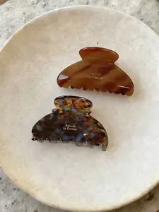 Elegant Acetate Half-moon Hair Claw Clips, Stylish Medium-sized Shark Hair Accessories for Updos & Half-Up Styles, Hair Claws Set