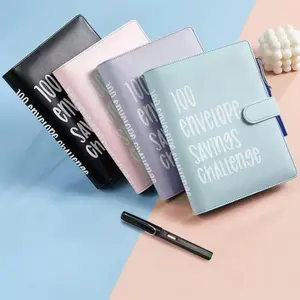 2026 Spring New Arrival – A5 Savings Challenge Binder with Cash Envelopes,100 Envelopes Money Saving Challenge Kit to Save $5,050,Trendy Spring Budget Planner with Cash Envelopes,Fun Budgeting Tool to Build Saving Habits,Budget Planner Notebook