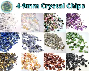 Crystal Chip Bags 4-9mm, 1oz, 2oz, 4oz, 8oz | Gemstone Chips, Crushed Crystals, Crystals for Candles, Orgonite DIY, Resin Crafts, Terrariums, Baggy of Crystal Chips, Natural crystal chips gift set