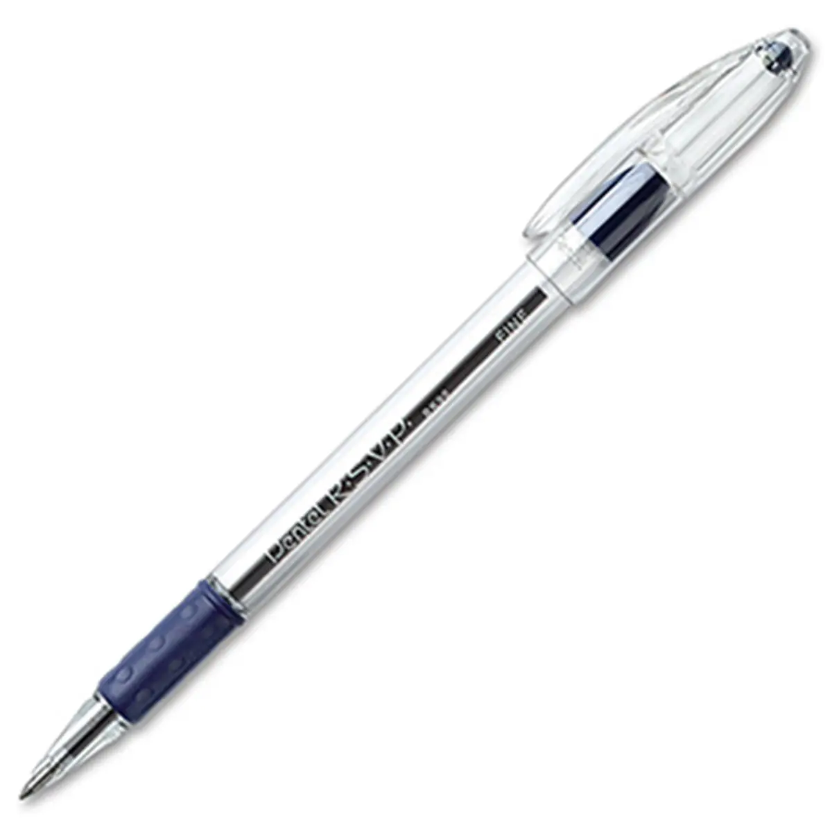Pentel RSVP Blue Fine Point Ball Point Pen - Smooth Writing Ballpoint, Refillable, Weighted Barrel, Advanced Ergonomic Design, Durable Stainless Steel Tip, Economical, Immediate Writeout, Latex-Free Grip for DIY Woodwork Enthusiasts
