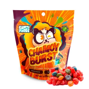 Kanpai Foodz Chamoy Bursts - Spicy Sour Tangy Gushers Candy
