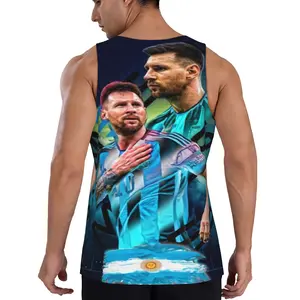 Premium Lionel Messi Argentina Tank Top | Breathable Soccer Fan Apparel Retro Football Aesthetic