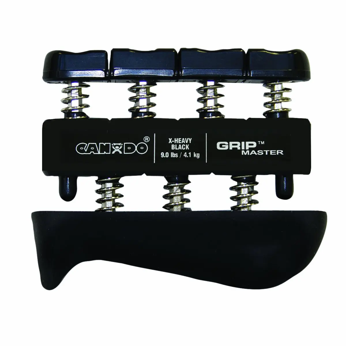 Cando Grip-Master Hand & Finger Exerciser, Black - 9.0 lbs, Grip Strength Trainer, Strength Training Accessory, Strong Grip