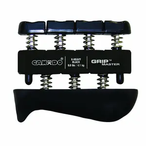 Cando Grip-Master Hand & Finger Exerciser, Black - 9.0 lbs