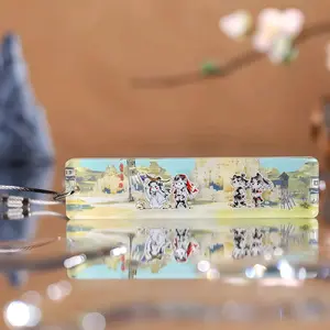 TGCF Moving Character Keychain, Shaker Acrylic Keychain with Floating Figures, Animated Style Design, Clear Aesthetic Charm, Collectible Accessory for TGCF Fans