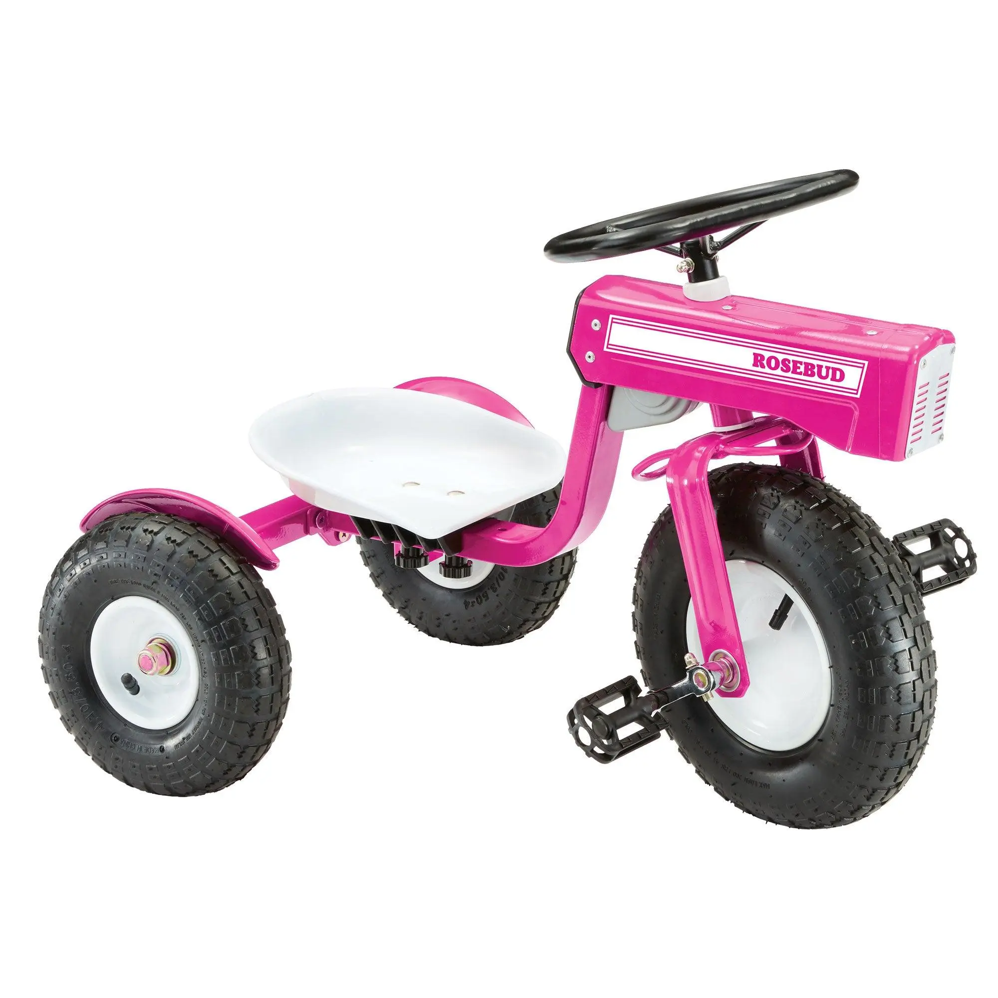 Tricam Outdoor Tractor Tricycle, 22" Steel Toddler Bike Kids Ride On Toy, Pink Tricam Outdoor Tractor Tricycle, 22" Steel Toddler Bike Kids Ride On Toy, Pink