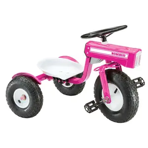 Tricam Outdoor Tractor Tricycle, 22" Steel Toddler Bike Kids Ride On Toy, Pink Tricam Outdoor Tractor Tricycle, 22" Steel Toddler Bike Kids Ride On Toy, Pink