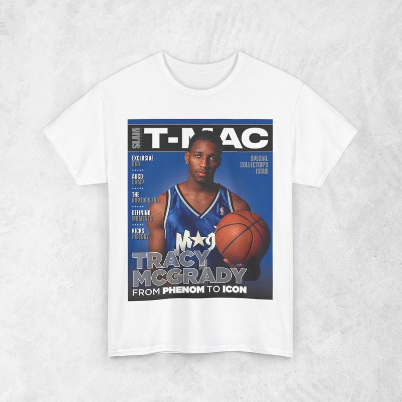 Tracy McGrady "T-Mac" Shirt, Orlando Magic NBA SLAM Cover T-Shirt, Unisex Sports Tee, Vintage Retro Basketball Streetwear, Gift For Men, Dad