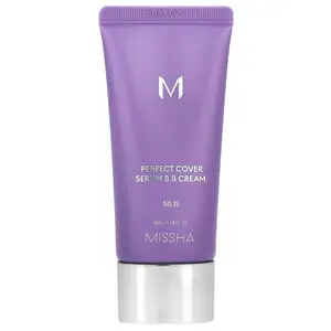 Missha Perfect Cover Serum B.B Cream, No. 25 Warm Beige, 1.18 fl oz (35 ml)