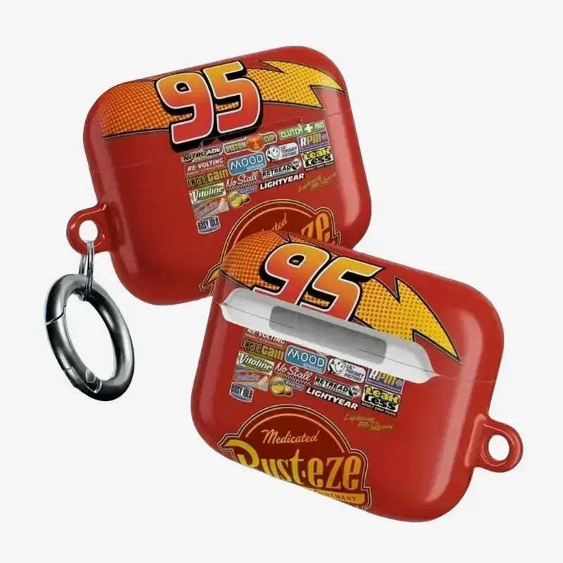 最終価格❣️極美品McQueenマックイーンAirPodsイヤホンケースレザーロゴ lightning mcqueen airpods case - TikTok Shop