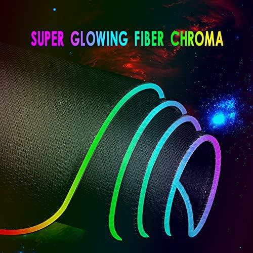 31.5"X12" Large Gaming RGB Mouse Pad with Durable Strip 11 Lighting Modes, Quality Waterproof LED Mouse Pad with Non-Slip Rubber