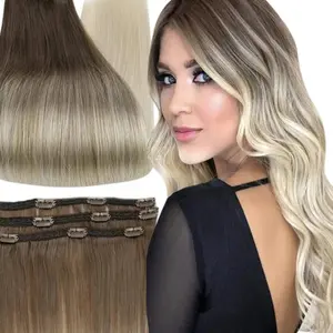 Luv Your Lox | 3 Piece 100% Human Hair Clip-In Extensions | Customizable Thickness | Natural Straight