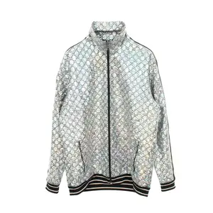 Pre-owned GUCCI Nylon Small Leather Goods Laminated Sparkling GG Jersey Outerwear