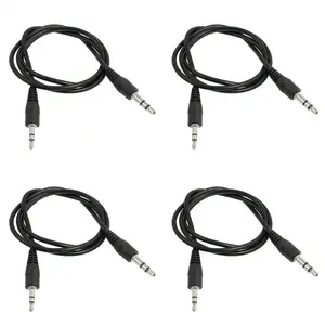 4pcs 20 Inch Long 2.5mm Male to 3.5mm Male Audio Adapter Cable