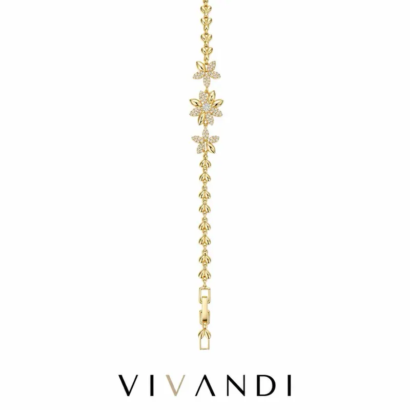 Vivandi Floral Link Bracelet