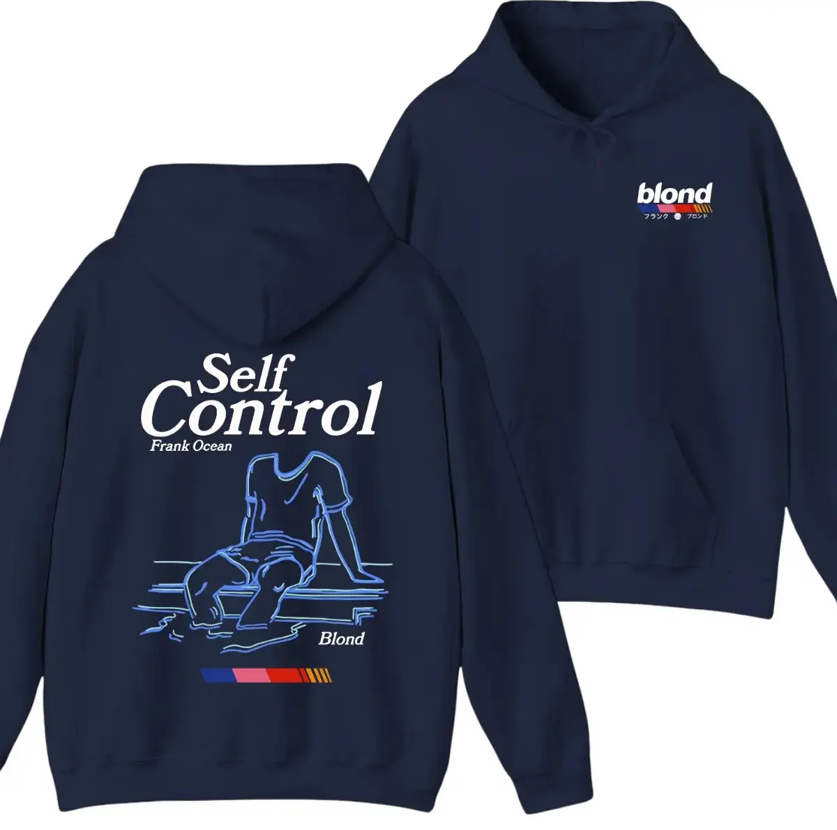 Frank Ocean Self Control Hoodie, Bl00nd album Music Gift Cool Gift Ideas Y2k Festival Trends Exclusive, Casual Streetwear, Gift for Men, Gift for Women, Trendy Hoodie