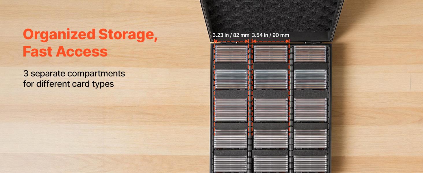 VEVOR Graded Storage Case - 3-Row 150 PSA Slab Box with Secure Lock, 12 Dividers & Key, Baseball Sports Holder for 100 SGC 80 BGS 500 Top Loaders & 999+ Loose Items#BacktoSchool, Sports Cards VEVOR Graded Storage Case - 3-Row 150 PSA Slab Box with Secure Lock, 12 Dividers & Key, Baseball Sports Holder for 100 SGC 80 BGS 500 Top Loaders & 999+ Loose Items#BacktoSchool, Sports Cards