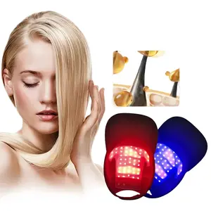 48 LED Red Light Therapy Hair Growth Cap – Rechargeable Infrared & Blue Light Device, Scalp Massager for Thicker Hair & Anti-Hair Loss Haircare Solution Haircare Supplement Daily Lightweight Regular Style