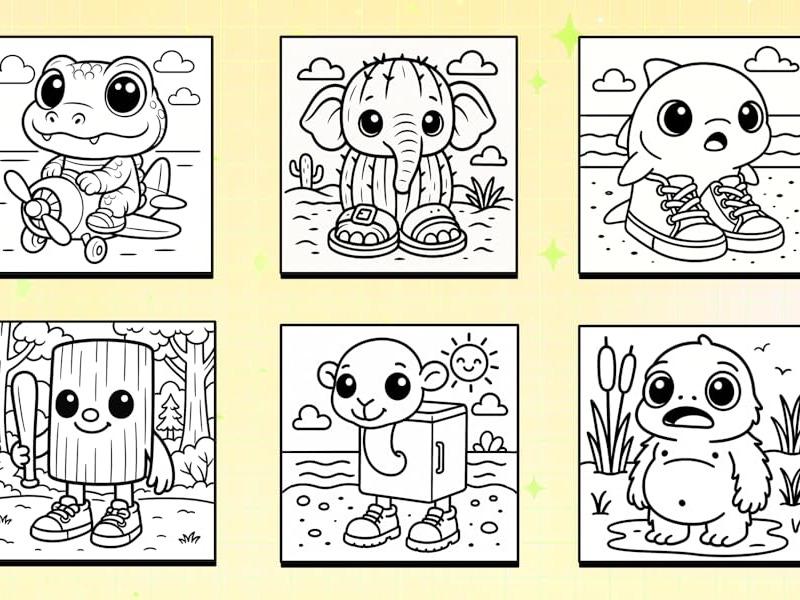 Baby Italian Brainrot Coloring Book: Viral TikTok Meme Cute Creatures Like Los Crocodilitos, Las Tralaleritos, Los Tung Tung Sitos, Bold Lines, Relaxation & Fun for All Ages!