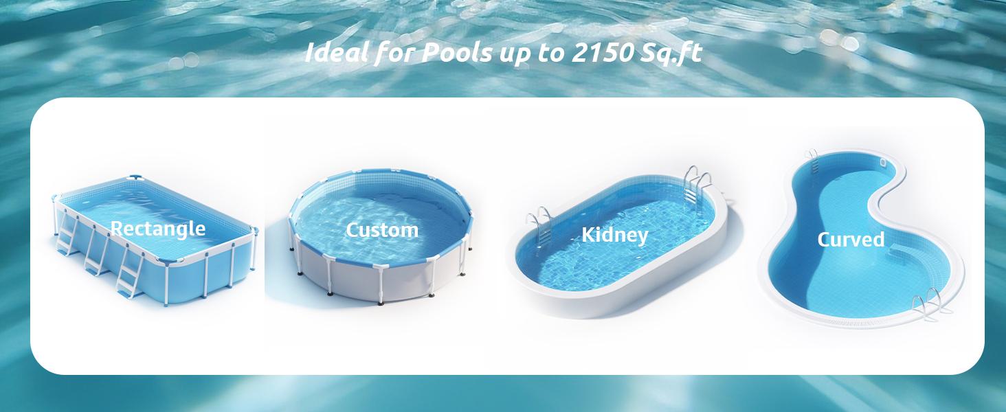 Cordless Robotic Pool Cleaner, Robotic Pool Vacuum for Inground Pools, Floor, Wall, Waterline and Drain Cleaning, 180 min Battery Life for Pool Up to 2150 Sq.ft