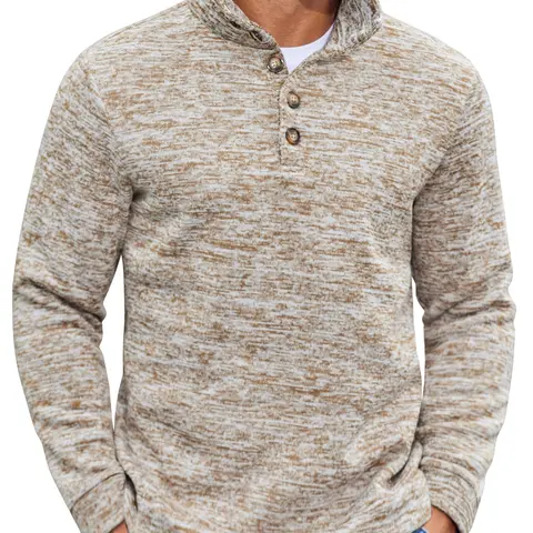 COOFANDY Men's Casual Slim Fit Pullover Sweater Knitted Thermal Sweatshirt