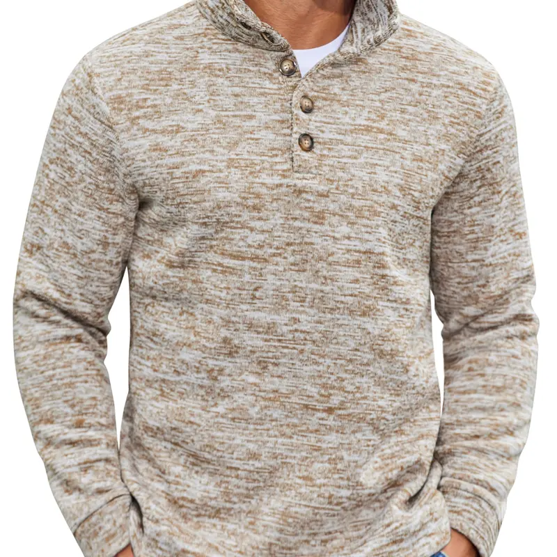 COOFANDY Men's Casual Slim Fit Pullover Sweater Knitted Thermal Sweatshirt